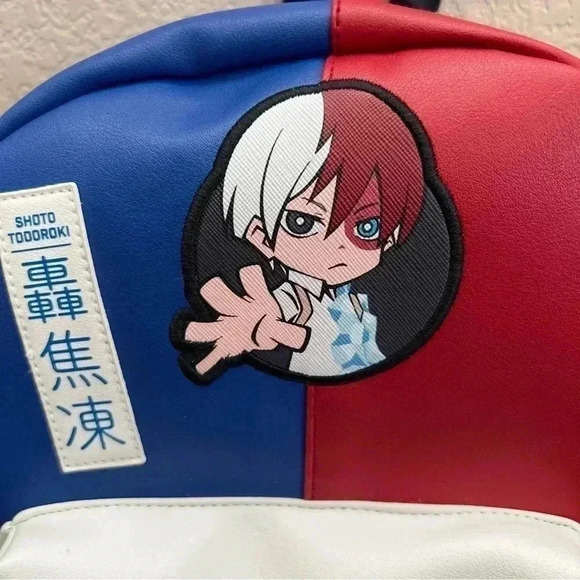My Hero Academia Shoto Iodoroki Fire & Ice Mini Backpack Hot Topic Bioworld blue main image 9